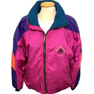 Vintage Alpine Ski Jacket Fleece lined Size Medium